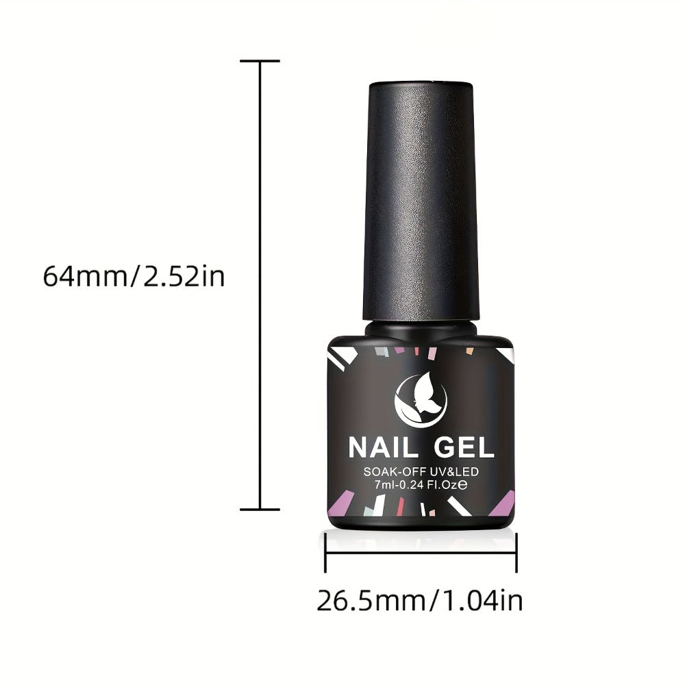 Gel Nail Polish Kit with Lamp and Grinder 35 Colors – Sparkly Matte Glossy Top Coat Base Gel Rhinestone Nail Decorations Complete Set for DIY Beginners Home Salon