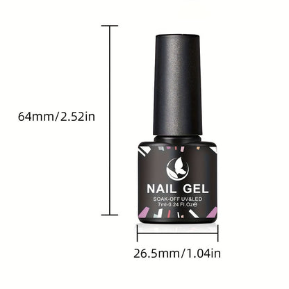 Gel Nail Polish Kit with Lamp and Grinder 35 Colors – Sparkly Matte Glossy Top Coat Base Gel Rhinestone Nail Decorations Complete Set for DIY Beginners Home Salon