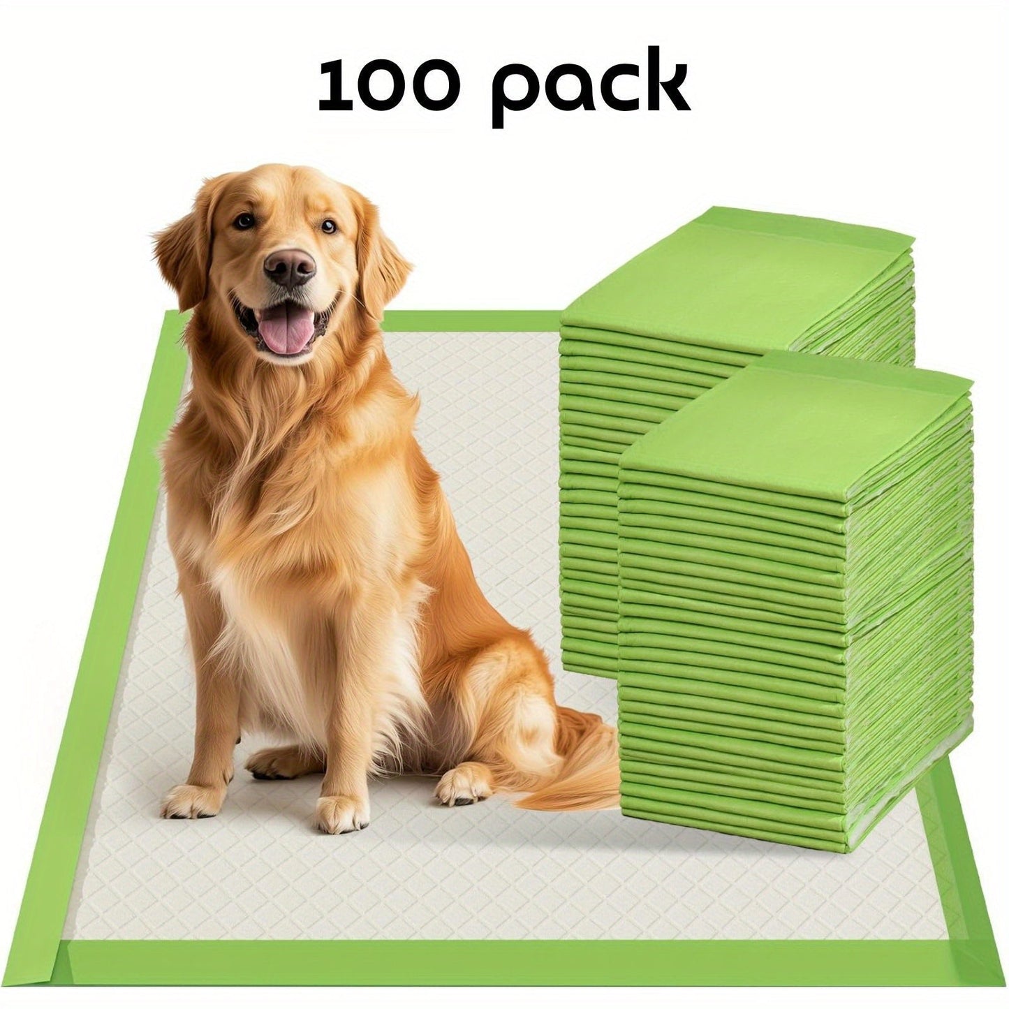 Puppy Pee Pads Jumbo Extra Large for Big Dogs - 6-Layer Heavy Duty Leakproof & Odor Control, Quick-Dry Super Absorbent Training Pads for Housebreaking, Senior Pets & Potty Training - 50 or 100 Pack
