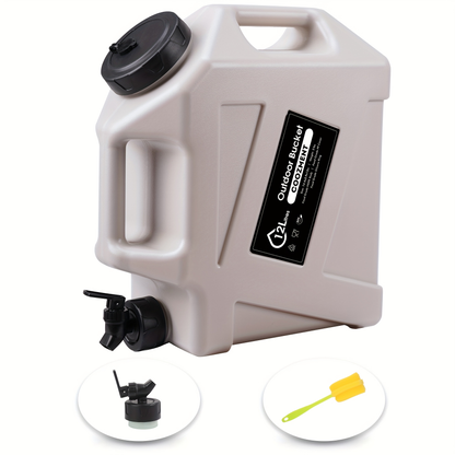 Water Storage Container with Spigot 2 Handles BPA Free PVC Collapsible Water Jug for Camping Outdoor RV Hiking Emergency Survival Portable Water Tank 3.2Gal 5Gal 2.6Gal Multi-Color Options