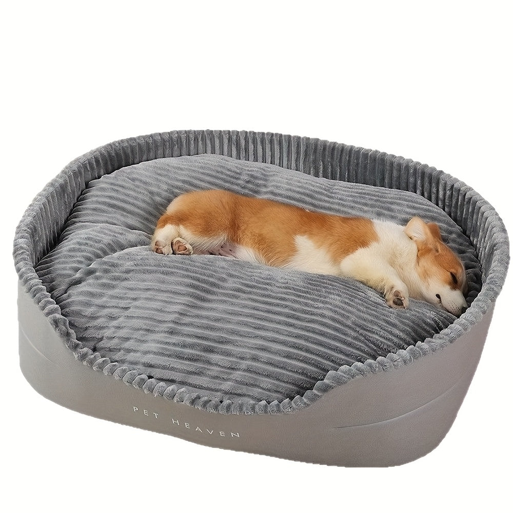 Large Dog Bed Washable Orthopedic Pet Bed – Machine Washable, Bite Resistant, Anti-Slip, All Season Comfort for Medium & Large Dogs, Removable Cover