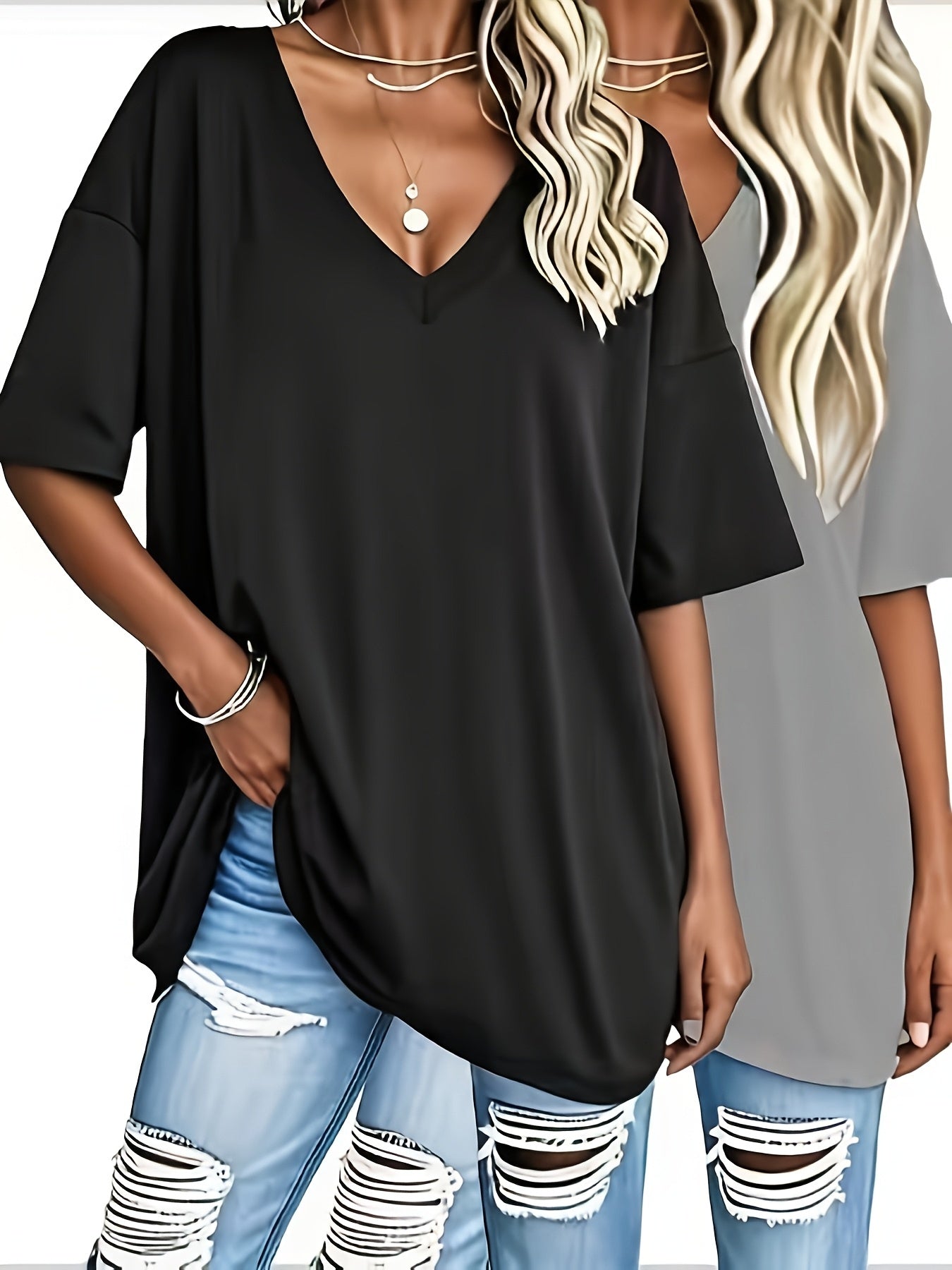 Women's Two-Piece Outfit Set - Short Sleeve 149221