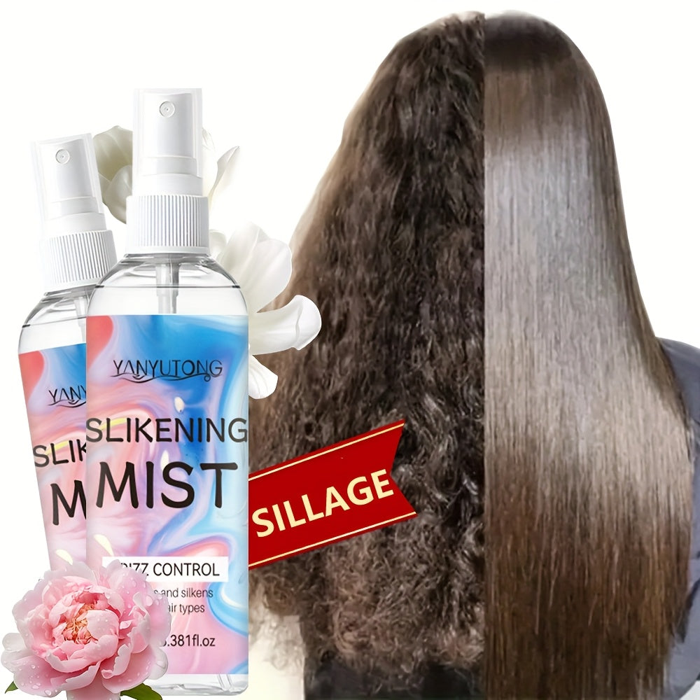 Perfumed Hair Mist Smoothing Spray 100ml — Heat Protection, Anti-Frizz, Moisturizing & Detangling Leave-In Formula | Long-Lasting Fragrance for Straight, Curly & Frizzy Hair | All Hair Types Unisex