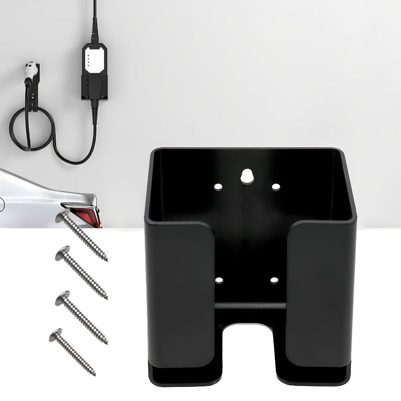 Charging Gun Holder Set, Charging Gun Wall Mount, Charger Nozzle Storage Bracket, Courtyard Parking Wall-mounted Charging Gun Organizer, Suitable for Various Electric Vehicle Charging Station Integrated Hook Accessories