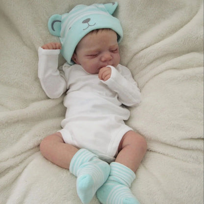 Reborn Baby Doll 19 Inch Full Vinyl Body – Realistic 48cm Newborn Girl with 3D-Painted Skin, Visible Veins, Implanted Eyelashes, Bathable, Movable Limbs, Role-Play & Collector Gift for Kids Ages 3+