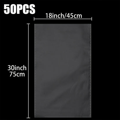 Cellophane Bags 50-Pack Large 18x30 Inch Transparent Gift Basket Wrap Bags – Clear Cellophane Wrapping for Christmas, Holidays & Gift Packaging