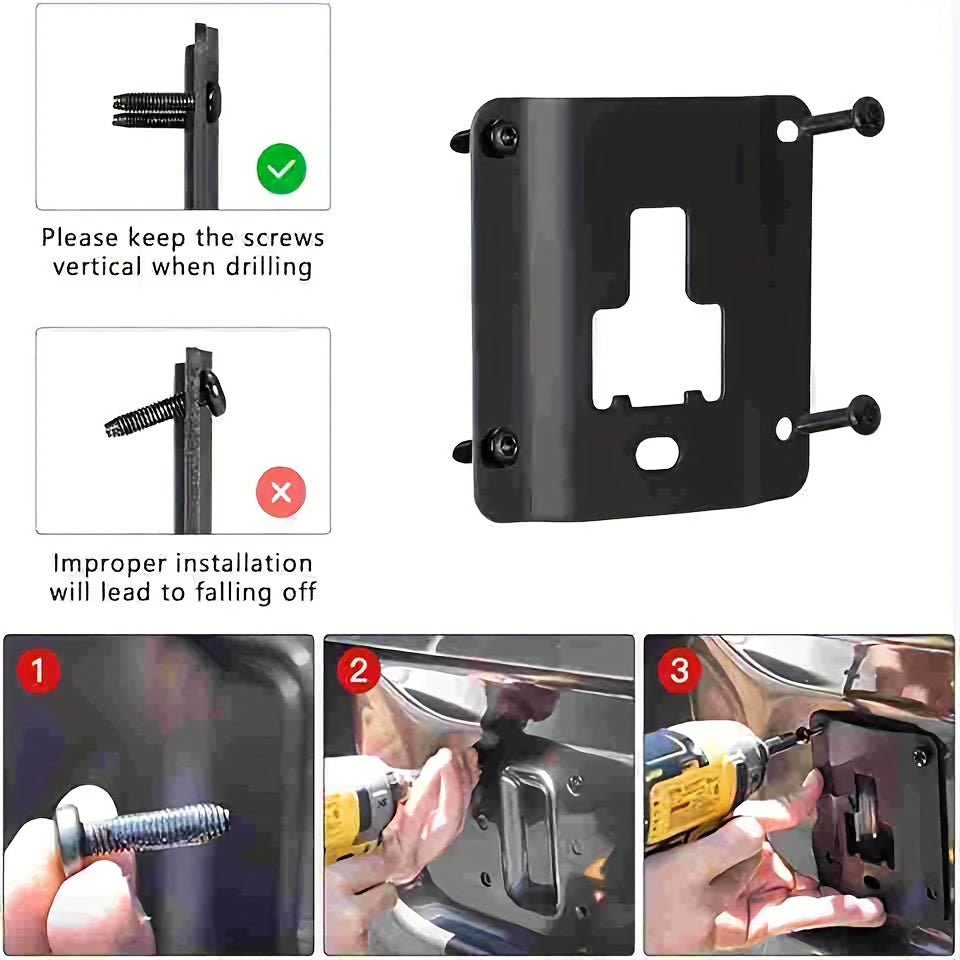 4pcs Set with Locking Buckle, for F150 F250 F350 and Raptor 2015-2024 Models, Truck Bed Cargo Securement Bracket, Anchor Clip Plate with Key Locking Anchor Replacement Accessories
