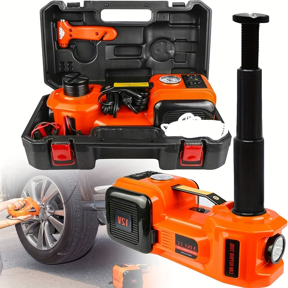5Ton Heavy Duty 12V DC Automotive Floor Jack Lift - Electric Hydraulic Garage And Emergency Equipment For Car Repair And Maintenance