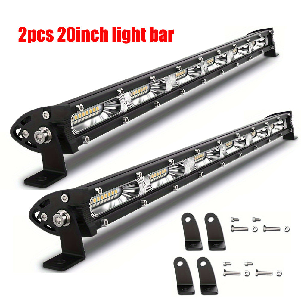 Ultra Slim LED Bar 20 Inch 180W Offroad Light Single Row 12V 24V LED Work Lamp For Auto ATV SUV Tractor Boat Light Bar