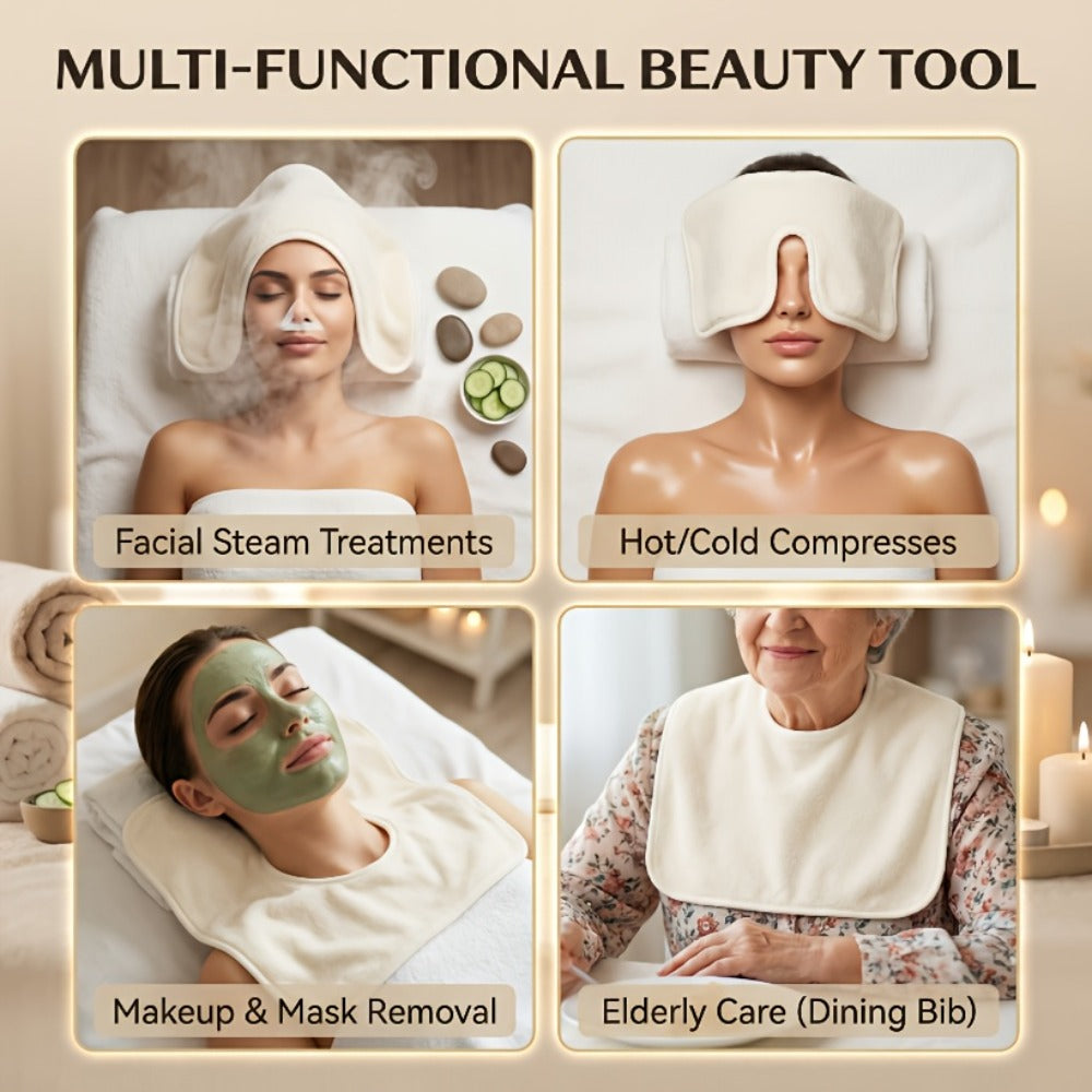 Microfiber Facial Towels 6 Pack – Professional Split-Fiber Esthetician Face Towels for Facials, Mask Removal & Spa, Ultra-Soft Reusable Face Cloths for Skincare Routine, Spa Steam Towels, Gift for Women
