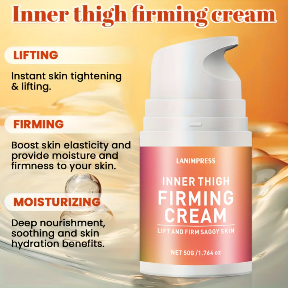 Skin Tightening Firming Cream for Inner Thighs & Body – Caffeine, Hyaluronic Acid, Shea Butter & Vitamin E Body Contouring Lotion for Thigh, Butt, Belly & Arms, Unisex All Skin Types 7.76oz