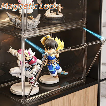 Clear Display Case Set of 3 – Dustproof Transparent Storage Box Organizer for Collectibles, Car Models, Action Figures & Show Display | Collector Display Cases for Adults & Kids