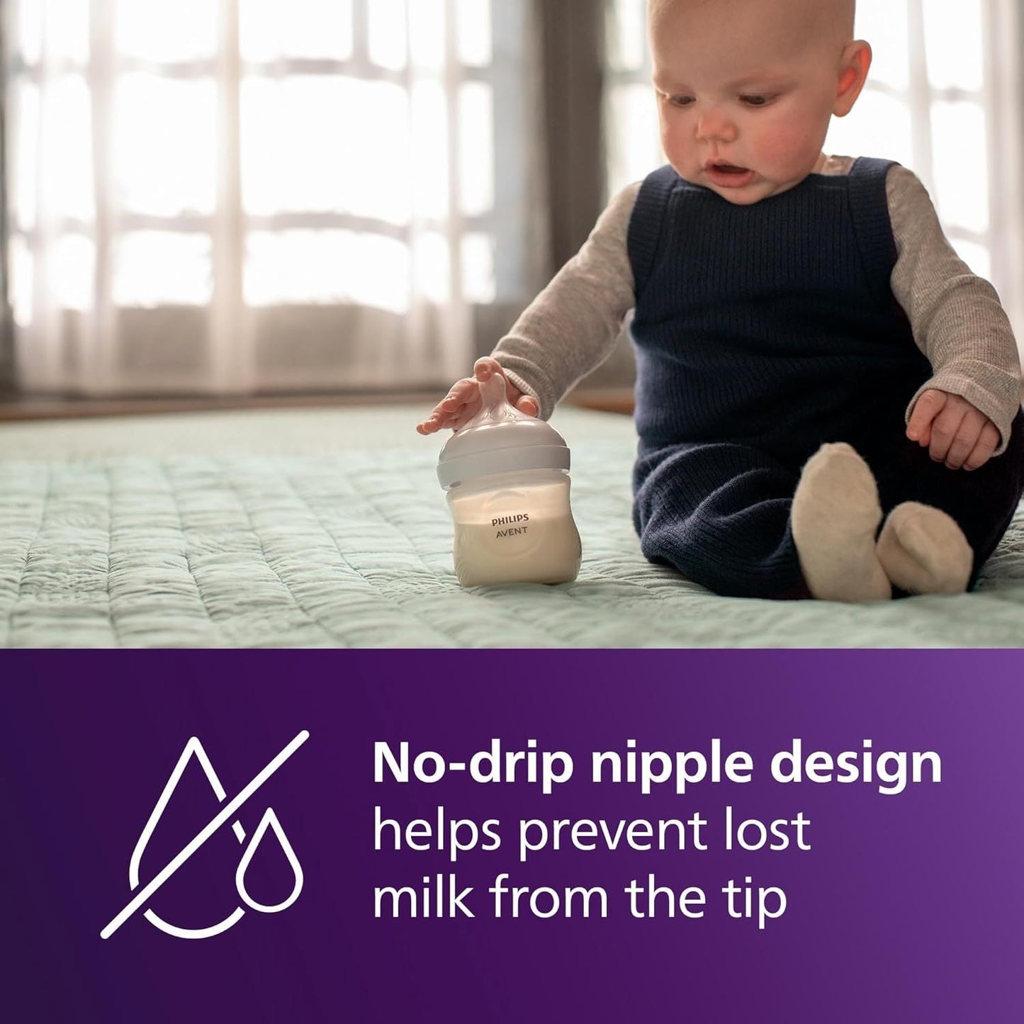 Anti-Colic Baby Bottle Set - Wide-Neck Leak-Resistant Design Style 8085