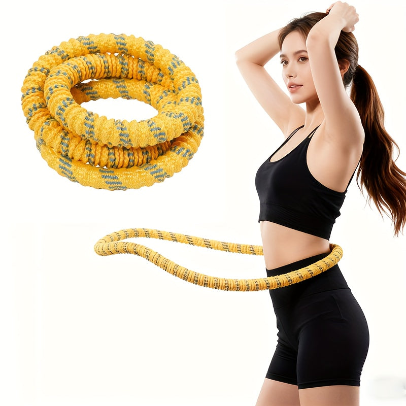Foldable Pilates Ring Fitness Circle with Soft Spring – Silent Full-Coverage Non-Pinching Waist Trainer Exercise Circle – Portable Pilates Equipment for Home Gym Workout Gift for Women