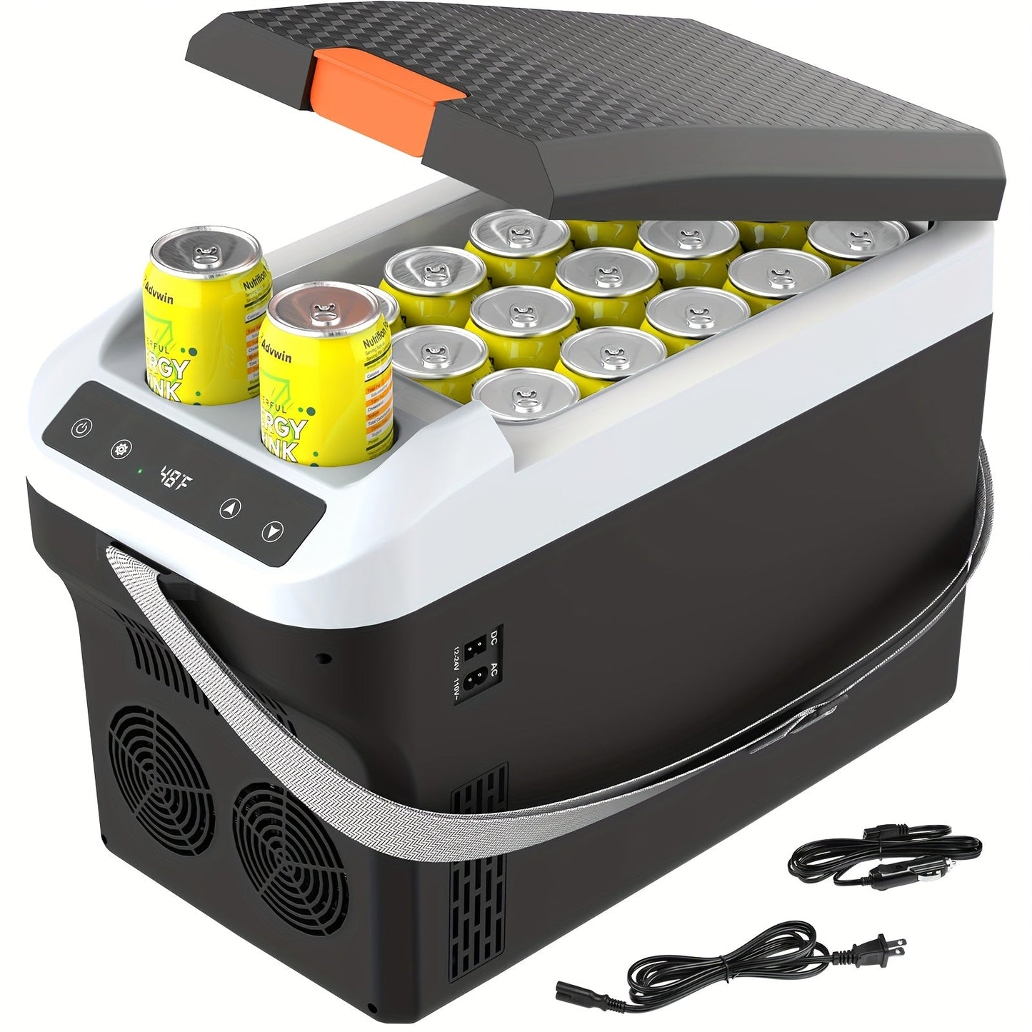 Portable Car Refrigerator Cooler & Warmer, 12V/24V DC & 120V AC Thermoelectric Fridge with Dual-Core Cooling – 23 or 31 Quart Electric Cooler for Camping, RV, Road Trip and Fishing