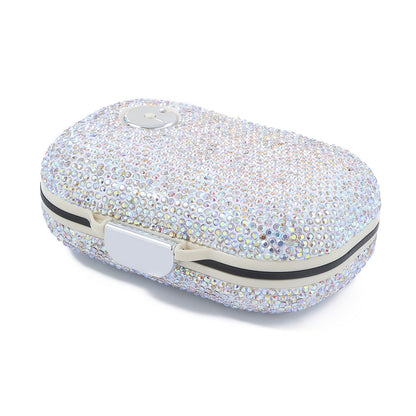 Travel Pill Organizer 7 Compartments, Moisture-Proof Compact Portable Pill Box for Vitamins Fish Oil & Medications, Daily Pill Case in Square or Oblong Shape, Multiple Colors Available