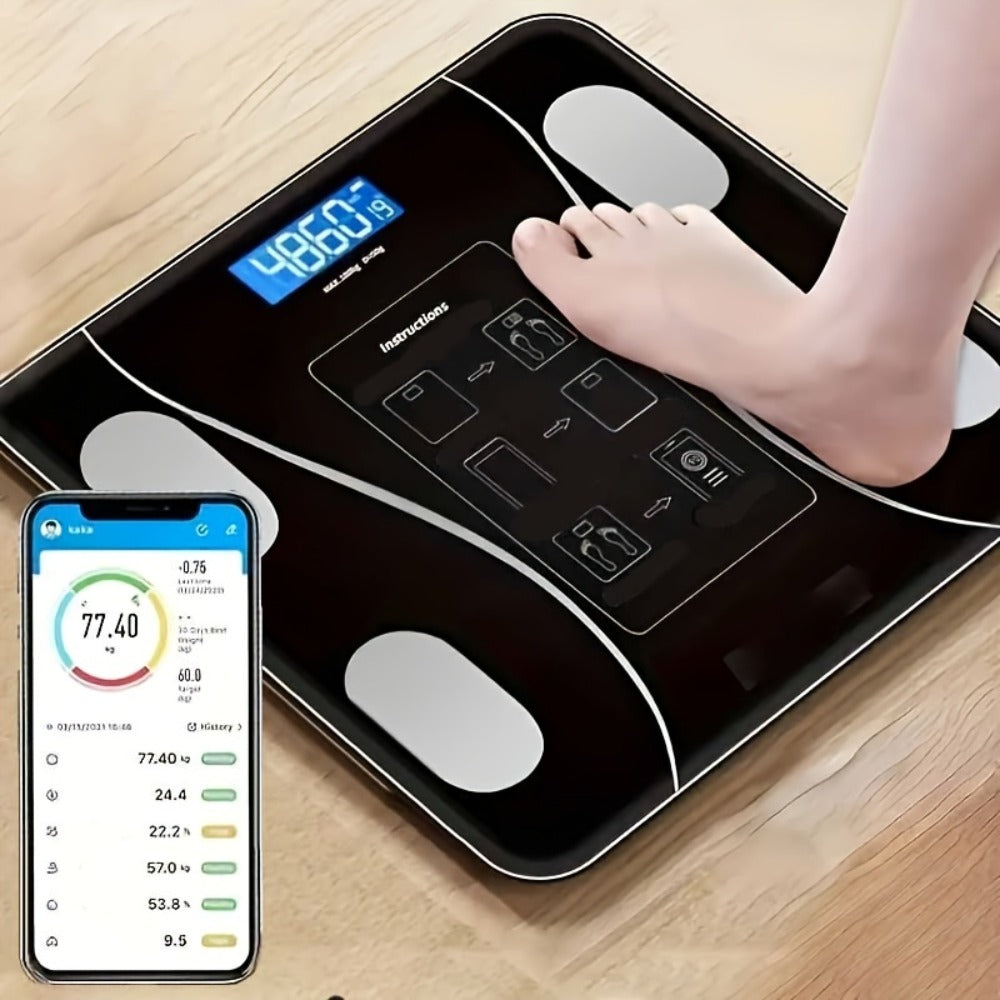 Digital Bathroom Scale 396lb – High-Precision Body Fat Scale with HD LCD Display, Temperature Reading, kg/lb Switch, Extra-Wide Platform, Electronic Body Weight Scale for Home & Bathroom, Multiple Styles