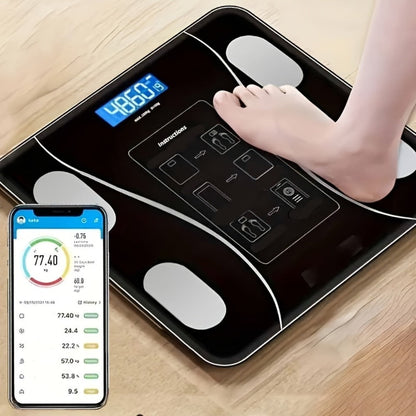 Digital Bathroom Scale 396lb – High-Precision Body Fat Scale with HD LCD Display, Temperature Reading, kg/lb Switch, Extra-Wide Platform, Electronic Body Weight Scale for Home & Bathroom, Multiple Styles