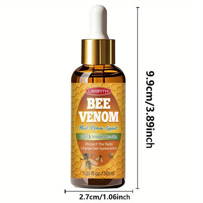 Toenail Repair Solution with Bee Venom Extra Strength Formula for Damaged Discolored Brittle Nails Nail Restoration Serum Visible Results in 7 Days 1.01 fl oz 30ml