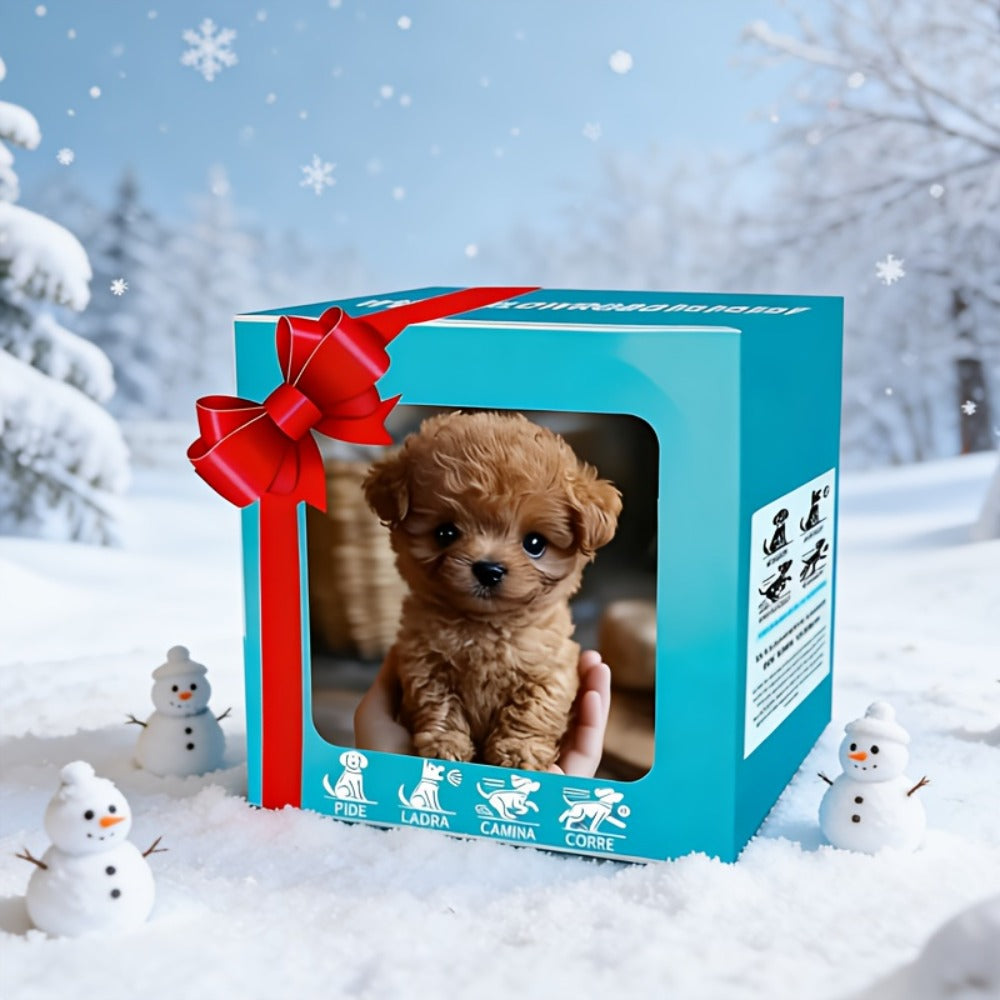 Electronic Plush Puppy Toy That Walks and Barks – Set of 2 Realistic Simulation Dogs with Barking Sound Effects, Soft Slow-Rebound Fur, Safe Interactive Pet Toy for Kids & Dog Lovers