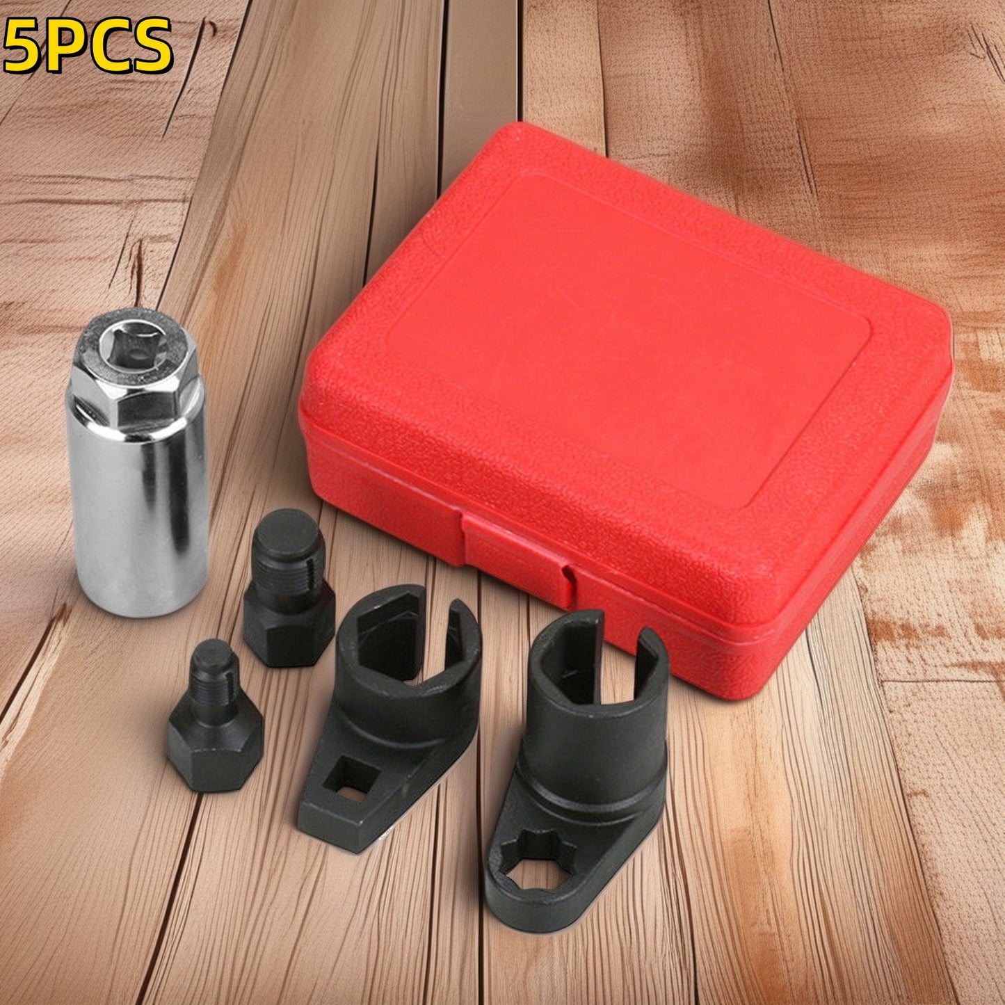 Oxygen Sensor Socket Set – Professional Removal & Installation Tool Kit for All Vehicles, Universal 22mm Slotted Design, Multiple Drive Sizes, Mechanic-Grade Auto Repair Socket Wrench