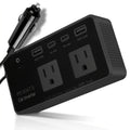 200W Car Power Inverter - 12V DC to 110V AC Car Outlet Adapter Converter with 4 Port USB C 24W PD3.0 & QC3.0 USB A Fast Car Charger Adapter Plug for Laptop Travel, Road Trip Essential, Clearance Gift, Garden Tools