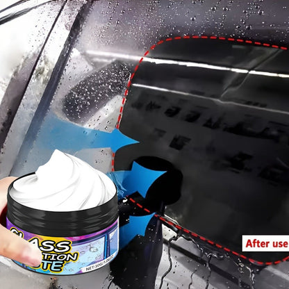 Car Glass Polishing Compound 30g – Windshield & Rearview Mirror Scratch Remover, Brightening Polish with Protective Coating for Auto Glass Restoration