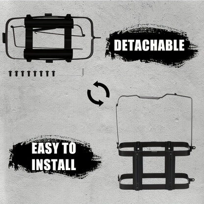 Jerry Can Holder Mount 5 Gallon 20L NATO Style Steel Gas Can Lockable Mounting Bracket for Jeep Truck RV Motorcycle Overlanding Camping Off-Road Universal Fit