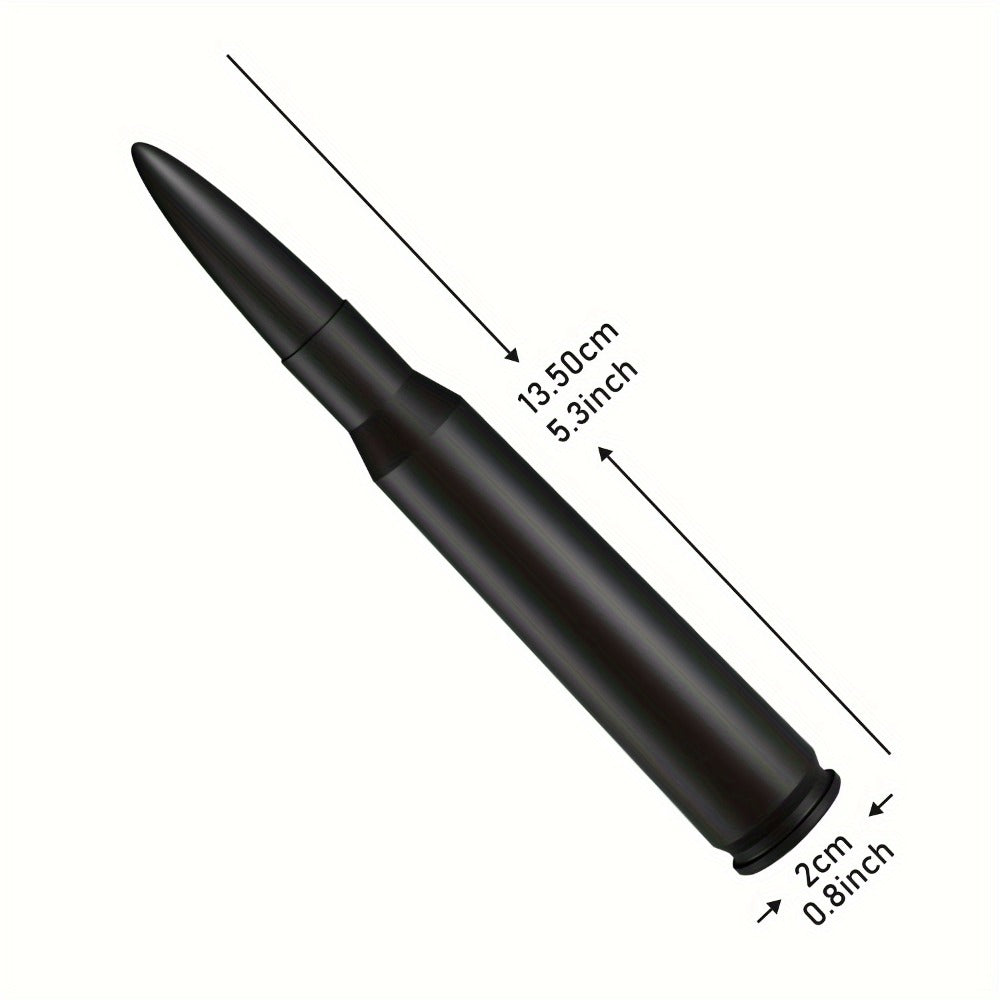 Short Car Antenna 5.3 Inch – Carbon Steel Universal Fit AM FM Signal Booster Stub Antenna Replacement for Cars Trucks SUVs, Black Nickel Gold