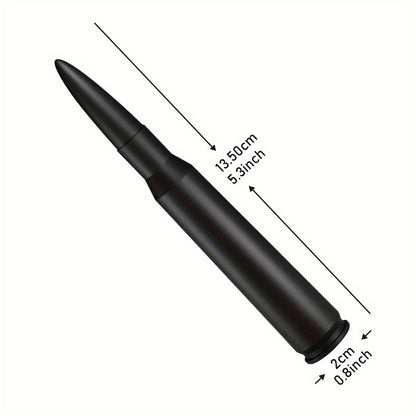 Short Car Antenna 5.3 Inch – Carbon Steel Universal Fit AM FM Signal Booster Stub Antenna Replacement for Cars Trucks SUVs, Black Nickel Gold