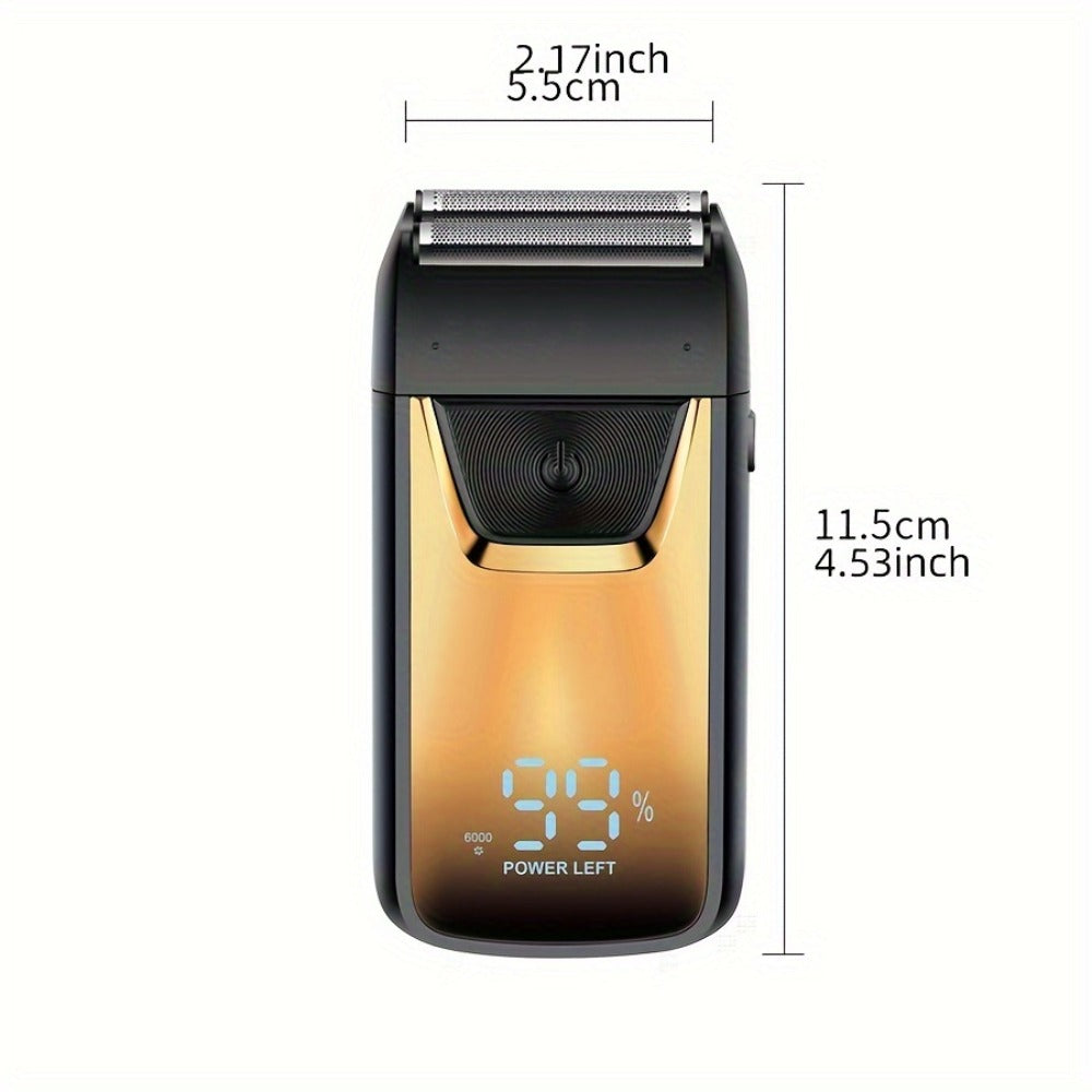 Men's Electric Shaver Rechargeable – Professional Hair Trimmer for Men, Household Cordless Electric Razor, Father's Day Gift & Everyday Grooming
