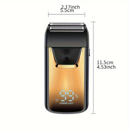 Men's Electric Shaver Rechargeable – Professional Hair Trimmer for Men, Household Cordless Electric Razor, Father's Day Gift & Everyday Grooming