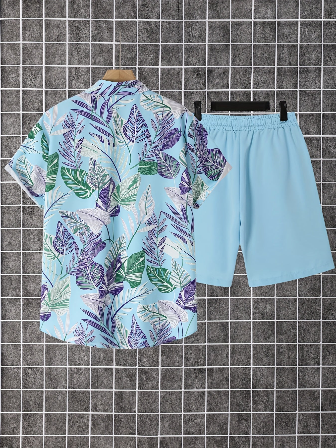 Men's Shirt and Shorts Set - Coordinated Summer Urban Edition