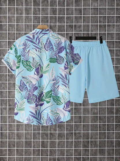 Men's Shirt and Shorts Set - Coordinated Summer Urban Edition