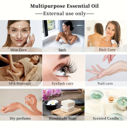 Rose Essential Oil Pure for Massage, Aromatherapy & Skin Care — Multipurpose Body, Hair, Nail & Lash Oil, Unisex Relaxation Gift, 100ml or 3pcs×3.38oz Value Pack