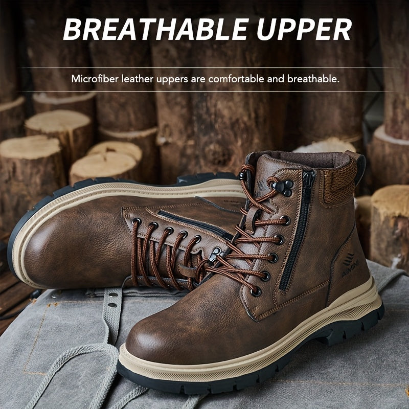 Men's Work & Safety Boots - Steel Toe Protection & Puncture Resistant