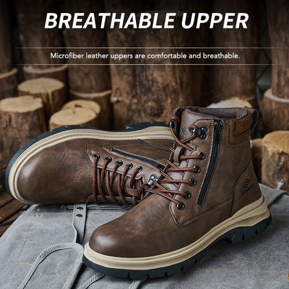 Men's Work & Safety Boots - Steel Toe Protection & Puncture Resistant