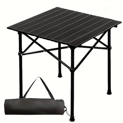 Folding Camping Table with Storage Bag – Large Portable Outdoor Picnic Table for Camping, BBQ, Garden, Backyard & Self-Driving Tours, Lightweight Foldable Car Picnic Table for Family Outdoor Use
