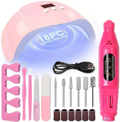 Smart UV LED Gel Nail Lamp with Auto Sensor & LED Countdown Display | Professional Fast Curing Dryer for All Gel Polishes Fingernails Toenails | Salon & Home DIY Manicure Gift for Women