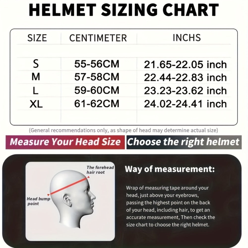 3/4 Open Face Motorcycle Helmet – Wide Field of Vision, Lightweight Shell, Multiple Graphic Styles, Easy-Clean Design, Adult S/M/L/XL