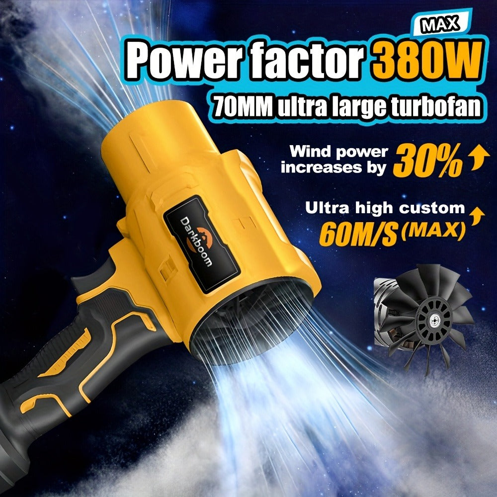 Cordless Handheld Leaf Blower & Air Duster – 45000RPM Turbo Motor, Dual Battery, Car Drying & Cleaning Blower