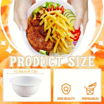 Disposable Plastic Bowls 13oz Soccer Pattern - 240/120 Pack Hard Plastic Party Bowls with Handles, Bulk Serving Bowls for Ice Cream, Salad, Snacks, Camping, BBQ, Picnic Party Supplies