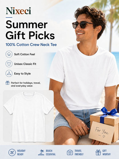 Men's Patriotic T-Shirt - Round Neck Short Sleeve Weekend Style
