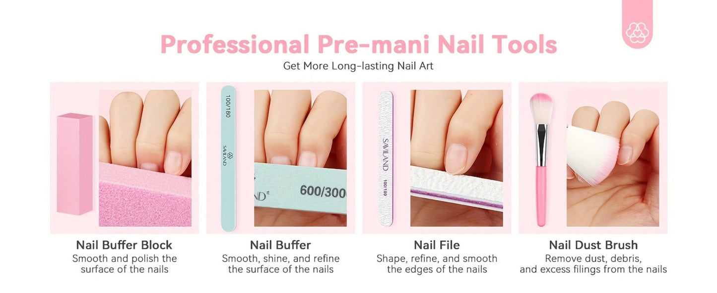 Clear Dip Powder Nail Kit 60g Starter Set - Transparent Dipping Powder with Base Coat Activator Top Coat No UV Lamp French Manicure Repair Nail Art Dip System