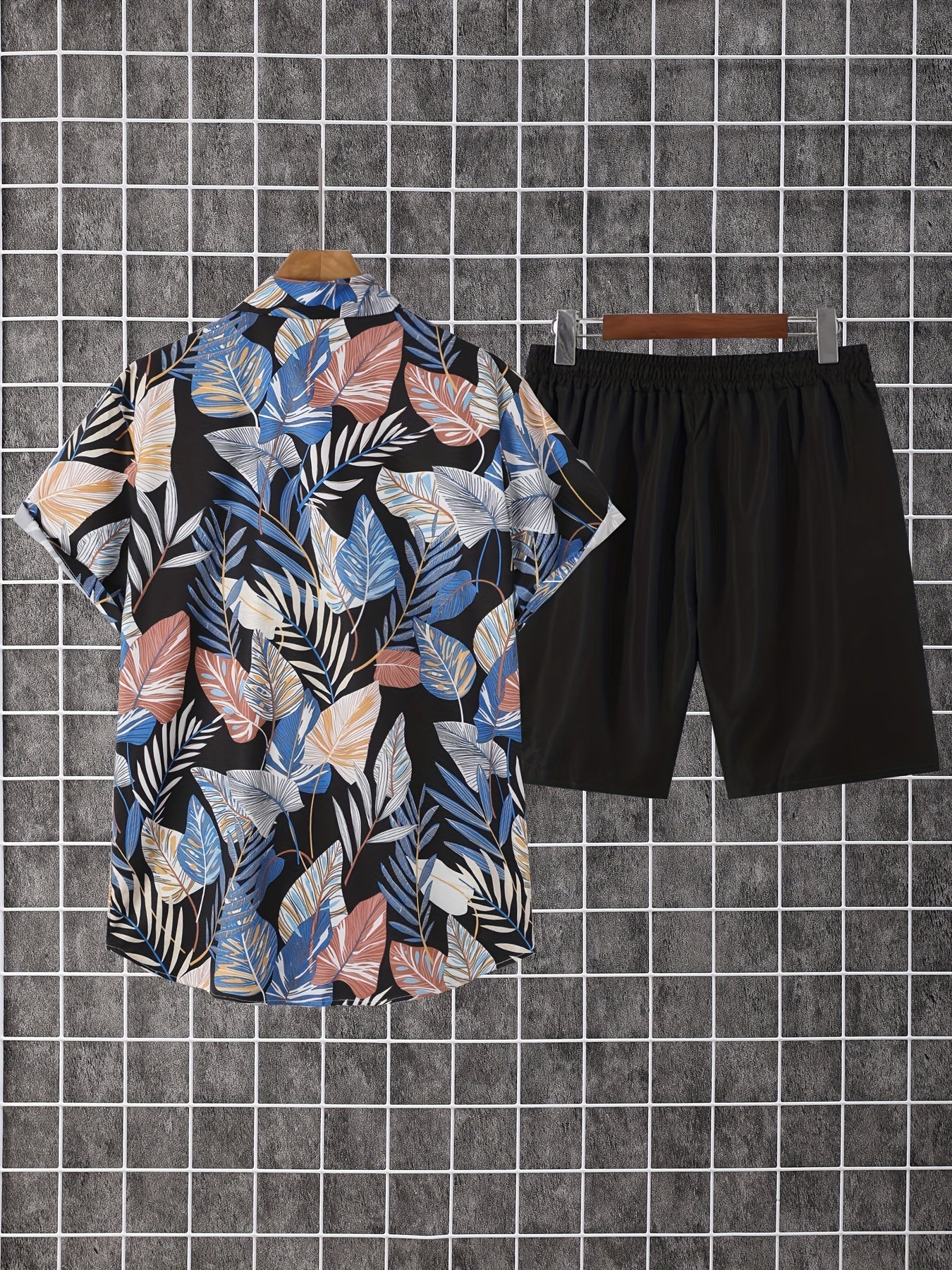 Men's Shirt and Shorts Set - Coordinated Summer Urban Edition