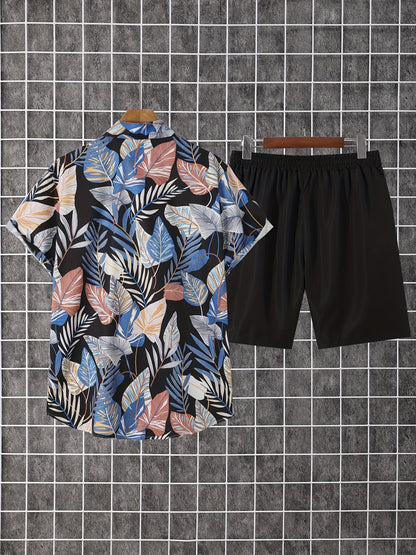 Men's Shirt and Shorts Set - Coordinated Summer Urban Edition