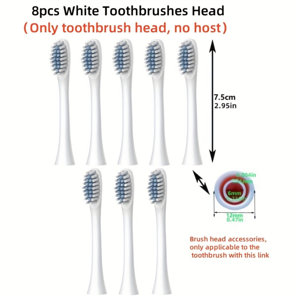Rechargeable Electric Toothbrush with 6 Cleaning Modes & Smart Timer – USB Sonic Toothbrush for Adults, Replacement Heads Included, 3 Colors, Whitens Teeth & Protects Gums, Great Family Gift