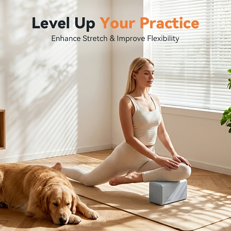 Foam Yoga Mat Set 2-Pack – EVA High-Density Non-Slip Mats for Pilates, Stretching, Meditation & Home Fitness Workouts, Lightweight & Portable