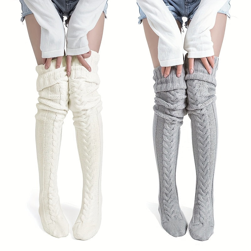 Women's Thermal Knee-High Socks - 2-Pair Pack