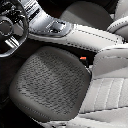 Nappa Leather Car Seat Cushion Full Surround – Non-Slip Breathable All-Season Seat Pad, Front & Rear Universal Fit for Cars SUVs, Luxury Interior Seat Cover